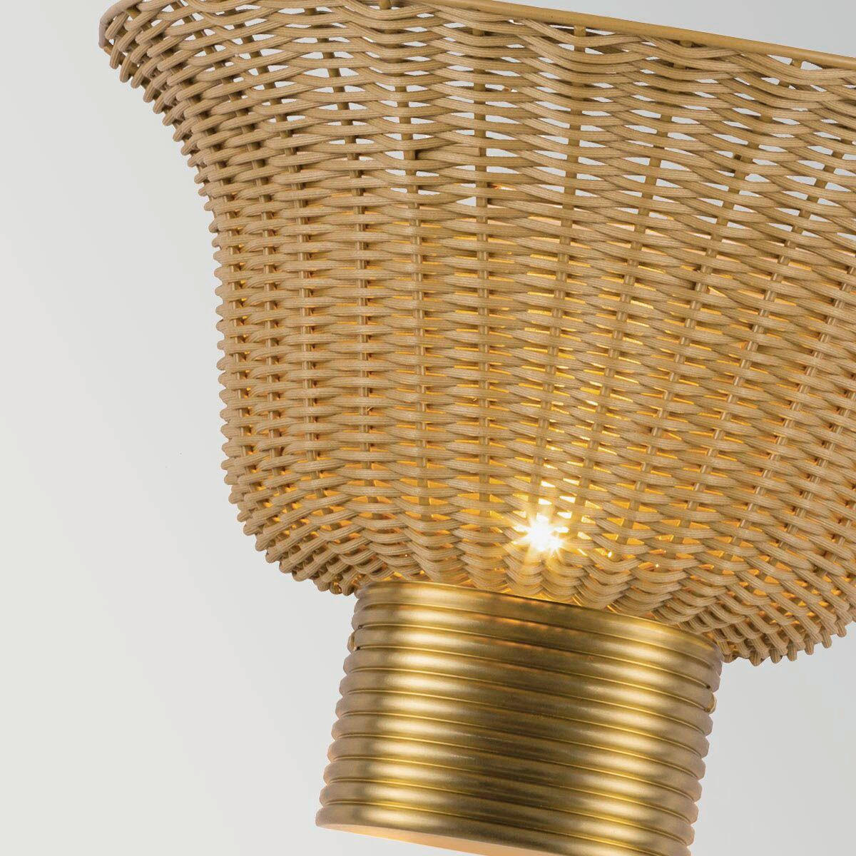 WANDLEUCHTE Alora Mood 24,6/35/17,8 cm  - Goldfarben, Design, Holz/Metall (24,6/35/17,8cm) - Elstead Lighting