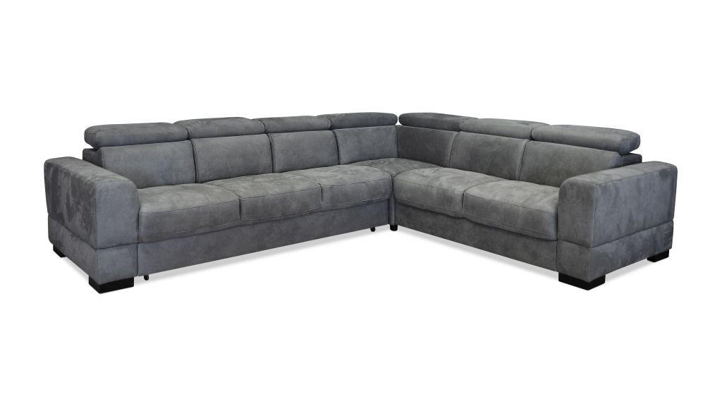 SJEDEĆA GARNITURA drvo, tekstil, drvni materijal  siva   - siva, Moderno, drvni materijal/drvo (305/245cm) - Hom`in