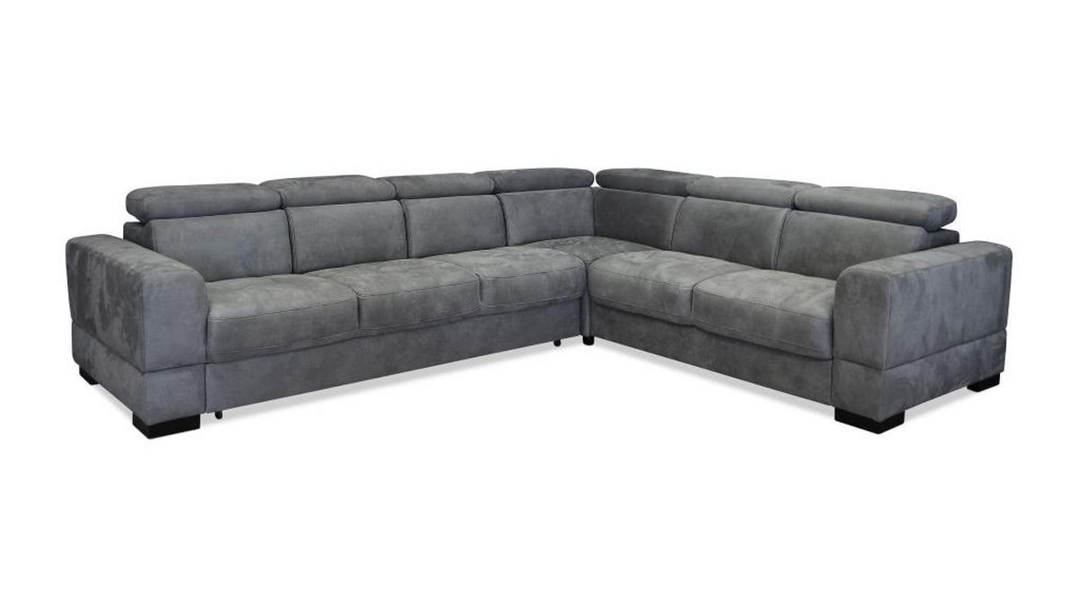 SJEDEĆA GARNITURA drvo, tekstil, drvni materijal  siva   - siva, Moderno, drvni materijal/drvo (305/245cm) - Hom`in