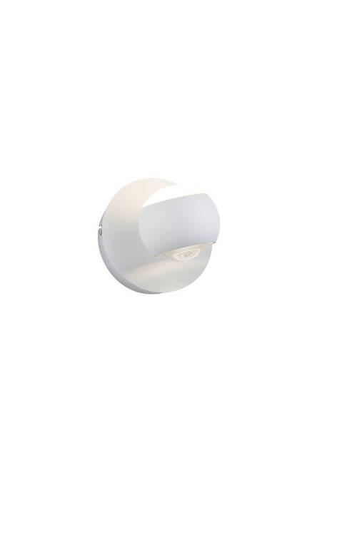 LED-WANDLEUCHTE Musterring 14/16 cm   - Weiß, KONVENTIONELL, Metall (14/16cm) - Musterring