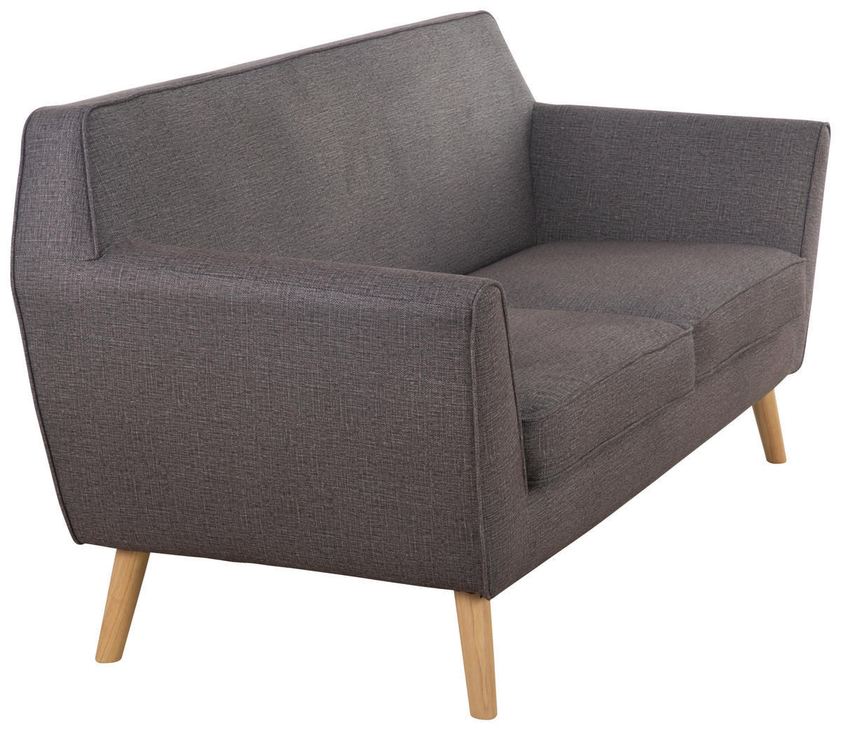 SEDACIA ZOSTAVA, textil, tmavosivá - prírodná farba/tmavosivá, Modern, drevo/textil (178.5/83/79cm) - P & B