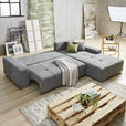 ECKSOFA in Webstoff Beere  - Beere/Silberfarben, Design, Kunststoff/Textil (280/194cm) - Carryhome