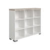 REGAL KIRA Weiß, Grau, Eichefarben  - Eichefarben/Silberfarben, Basics, Holzwerkstoff (135,3/111,8/37,9cm) - Paidi