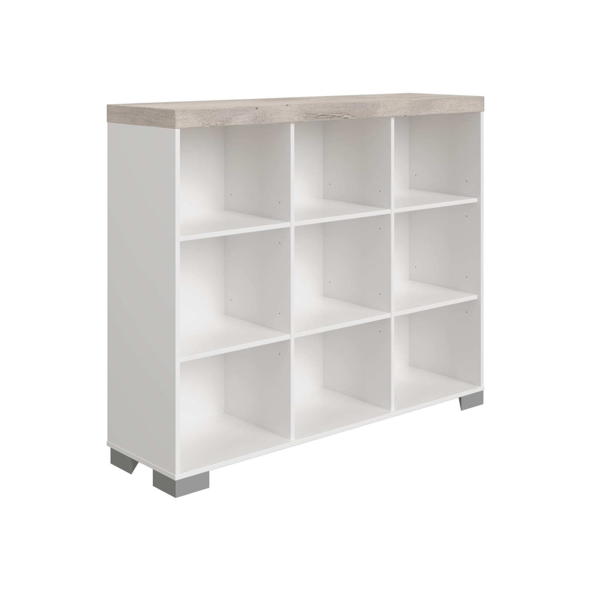 Paidi Regal Kira Grau, Weiß, Eiche 135.3x111.8 cm