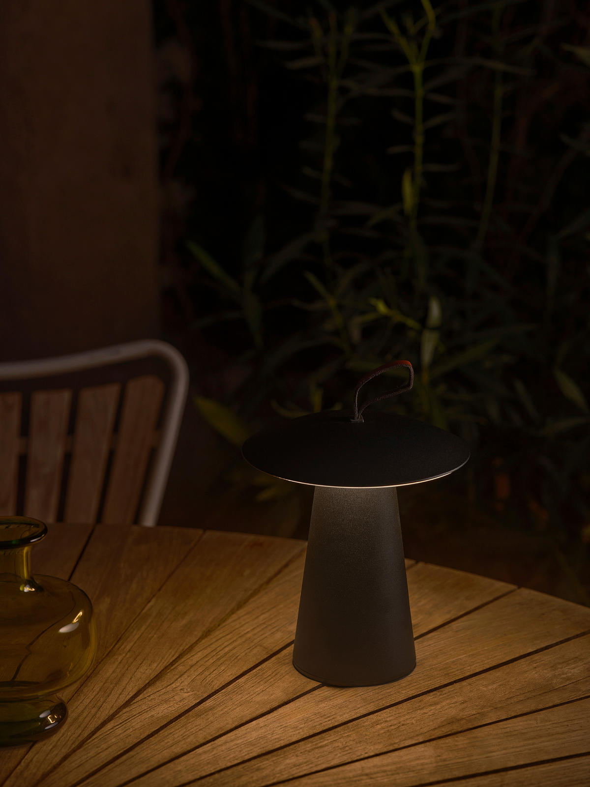 AKKU-TISCHLEUCHTE 19,7/29,2 cm   - Schwarz, Design, Metall (19,7/29,2cm) - Nordlux