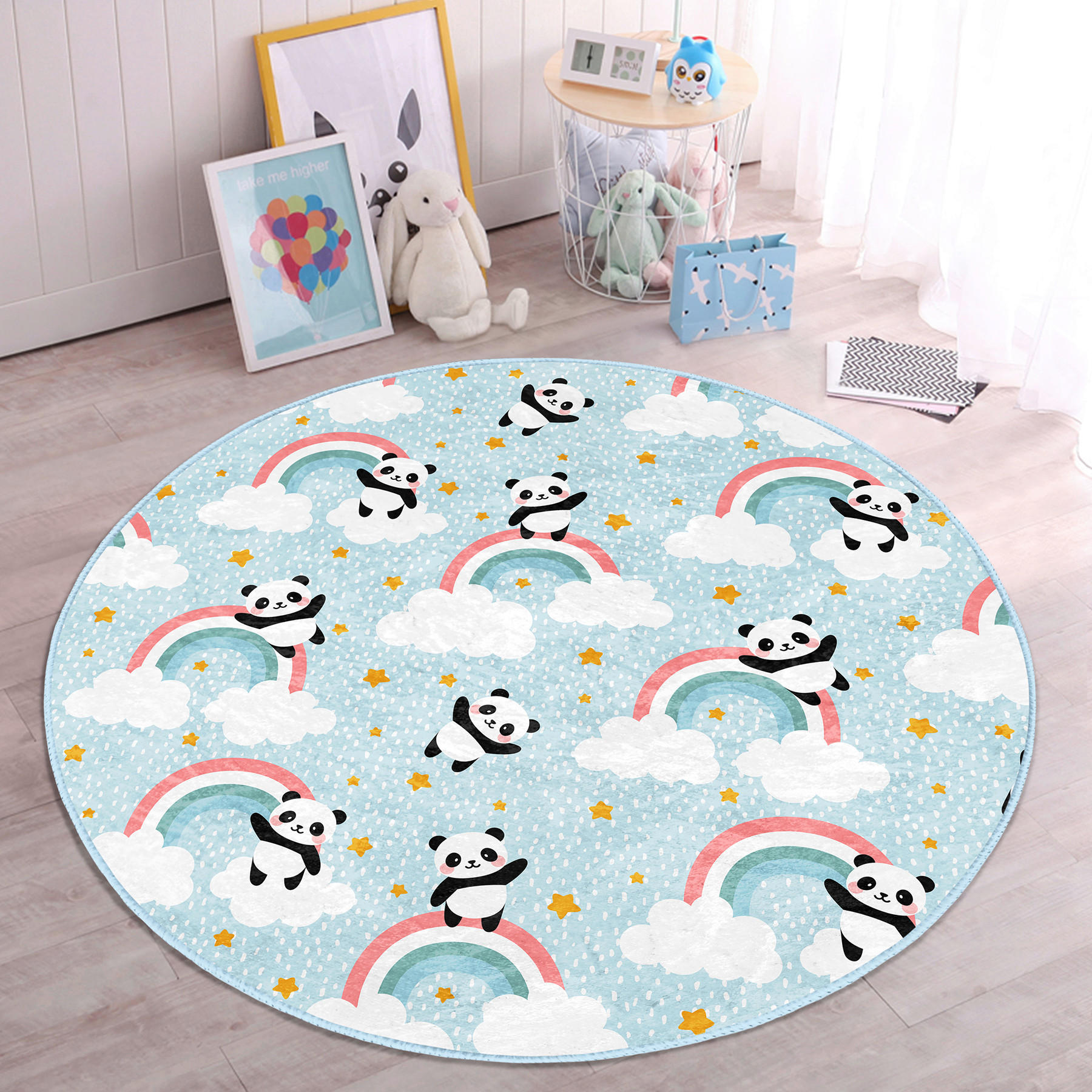 XXXLutz Kinderteppich Mehrfarbig 120x120 cm