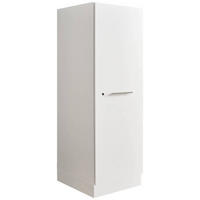 MEHRZWECKSCHRANK 50/162/67,5 cm  in Weiß  - Silberfarben/Weiß, Design, Holzwerkstoff/Metall (50/162/67,5cm)