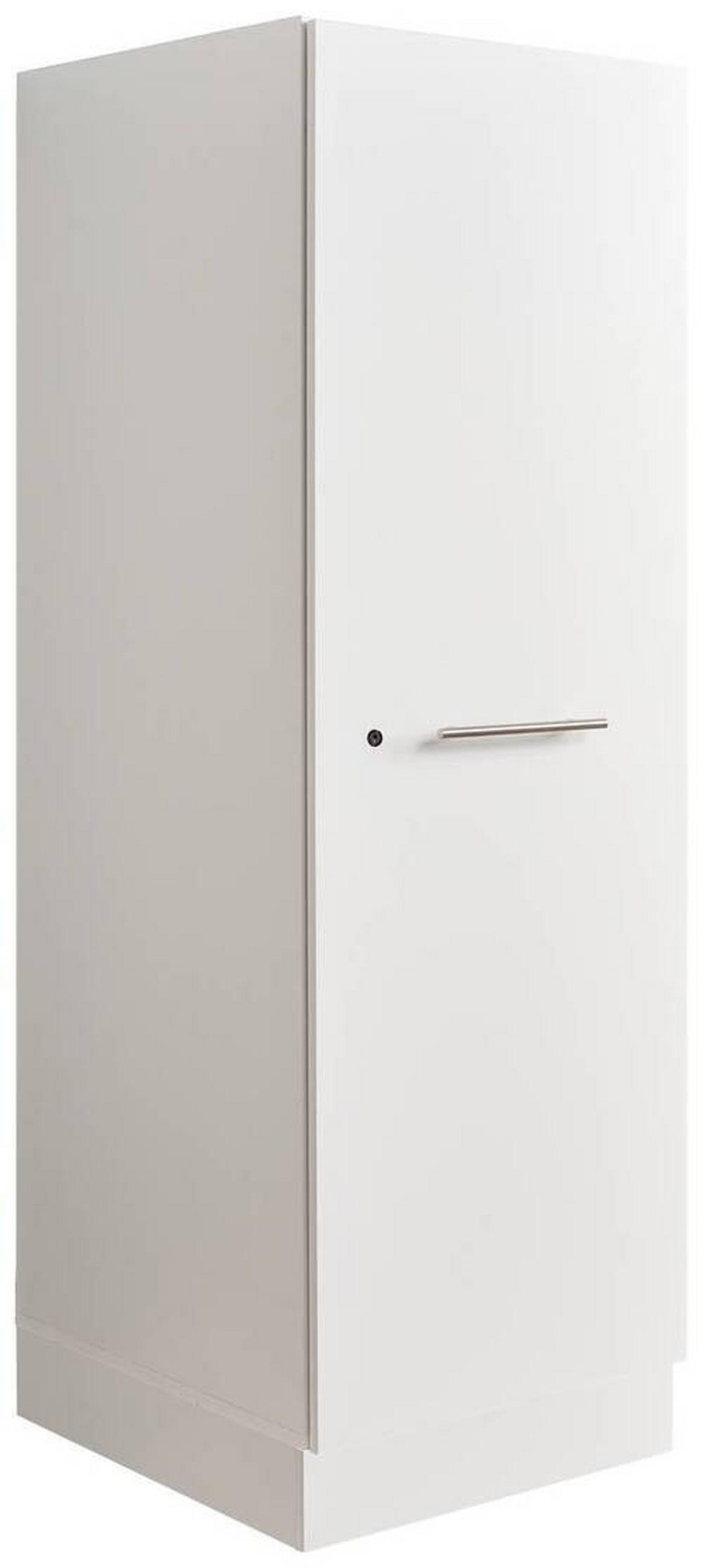 MEHRZWECKSCHRANK 50/162/67,5 cm  in Weiß  - Silberfarben/Weiß, Design, Holzwerkstoff/Metall (50/162/67,5cm)