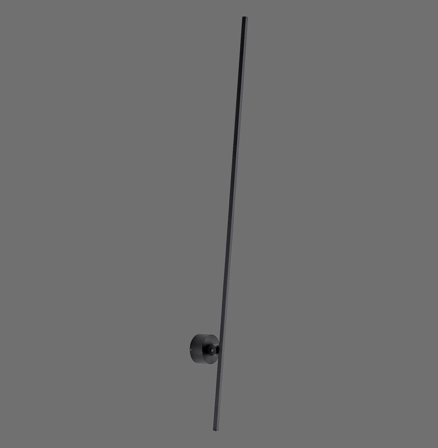 ZIDNA LED LAMPA - crna, Lajfstajl, metal/plastika (27/8,5/117cm)