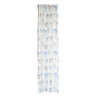 SCHLAUFENSCHAL  blickdicht  140/245 cm   - Blau/Weiß, Basics, Textil (140/245cm)