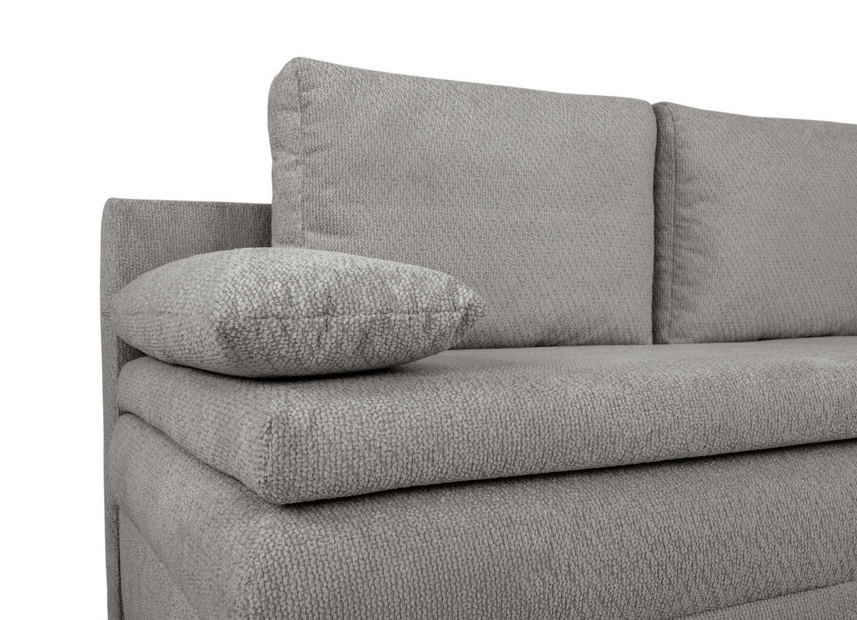 SCHLAFSOFA - Dunkelgrau/Schwarz, KONVENTIONELL, Kunststoff/Textil (195/93/83cm) - Carryhome
