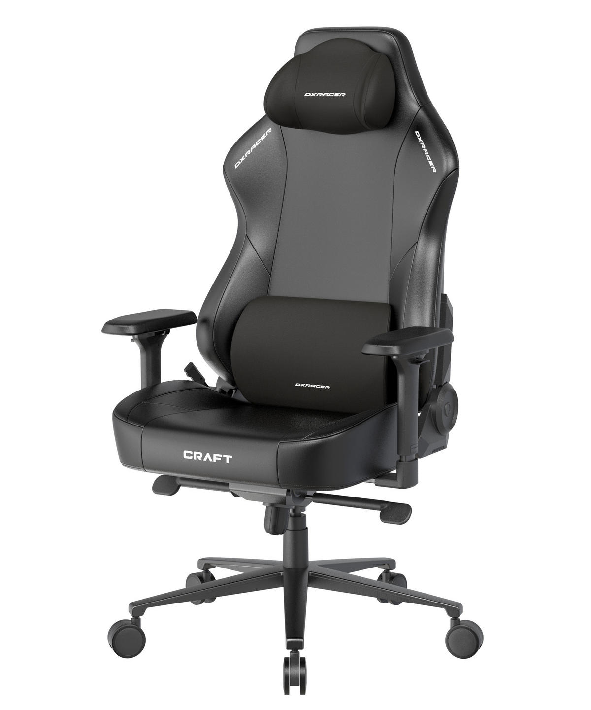 GAMINGSTUHL Schwarz Metall, Textil   - Schwarz, KONVENTIONELL, Textil/Metall (70/132/70cm) - Dxracer