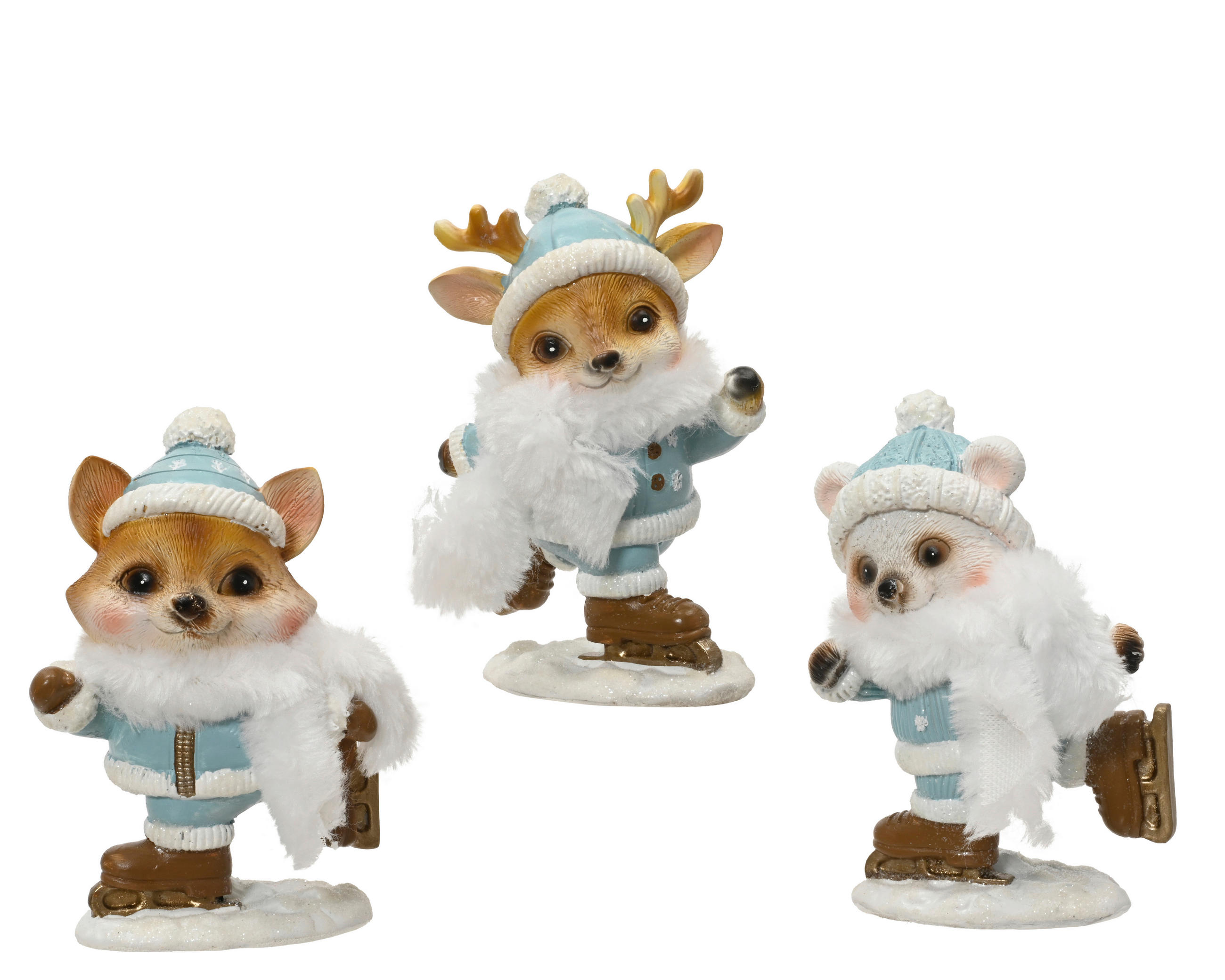 WEIHNACHTSFIGUR - Blau, Basics, Kunststoff (6/10/14cm)