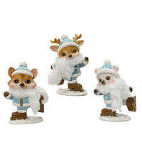WEIHNACHTSFIGUR - Blau, Basics, Kunststoff (6/10/14cm)
