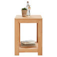 BEISTELLTISCH 40,5/40,5/55 cm Kernbuche massiv Buchefarben quadratisch  - Buchefarben, KONVENTIONELL, Holz (40,5/40,5/55cm) - Linea Natura