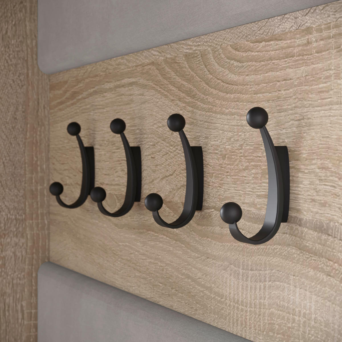 HALLMÖBEL  i 115/231,9/37,5 cm  - Sonoma ek, Design, trämaterial (115/231,9/37,5cm) - Livetastic