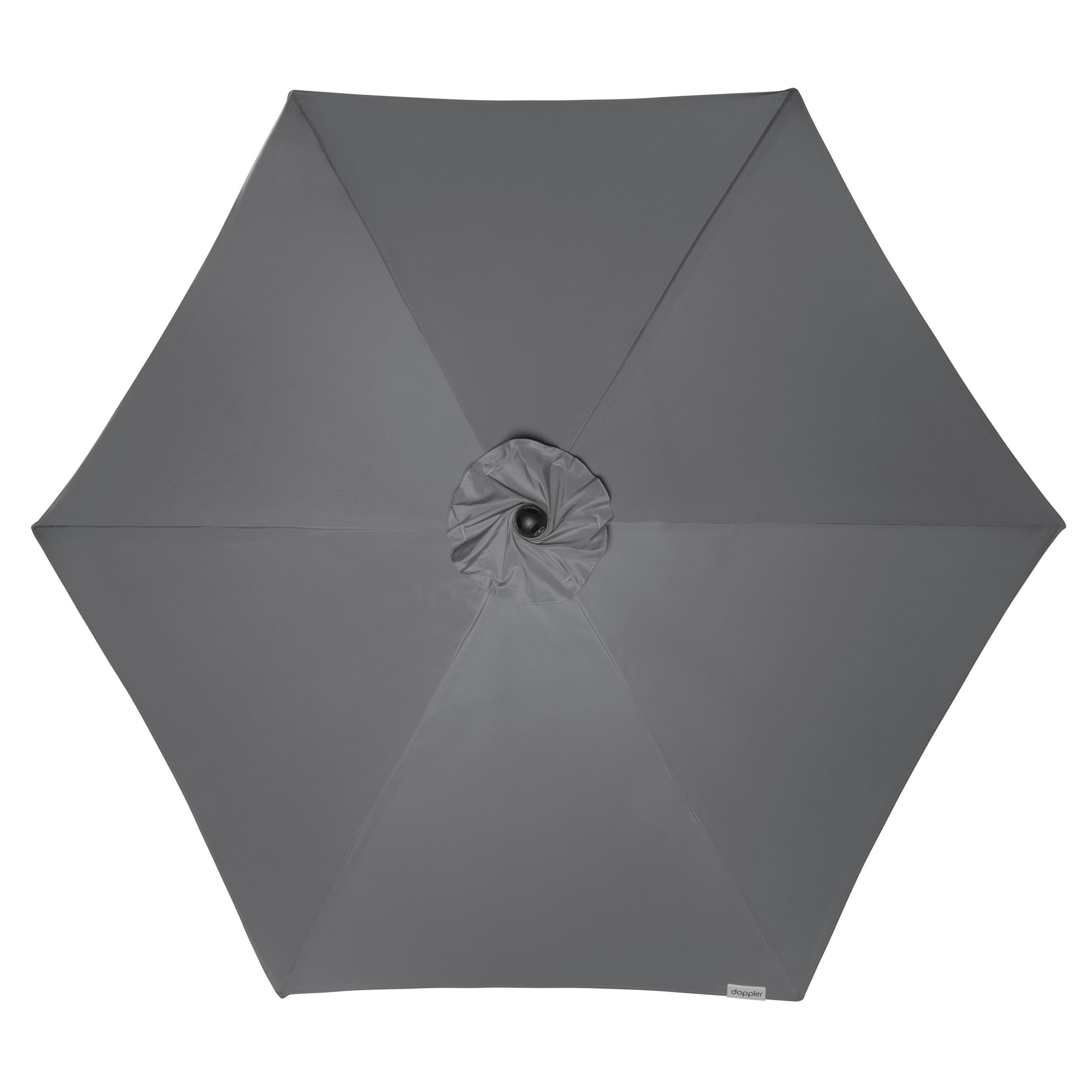 SONNENSCHIRM 320 cm Anthrazit  - Anthrazit/Silberfarben, Basics, Textil/Metall (320cm) - Doppler