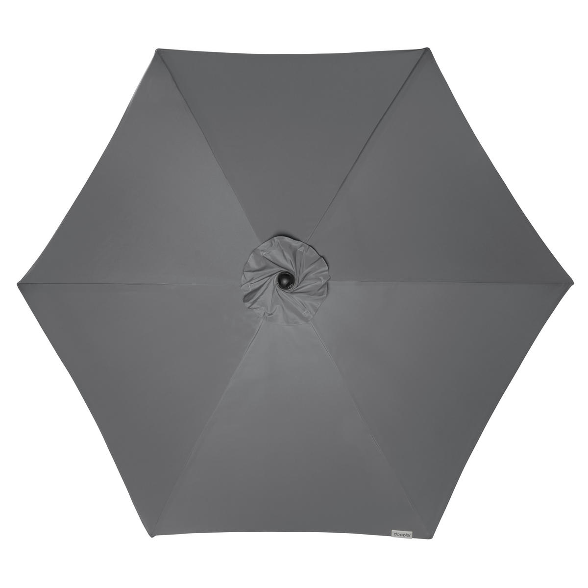 SONNENSCHIRM 320 cm Anthrazit  - Anthrazit/Silberfarben, Basics, Textil/Metall (320cm) - Doppler