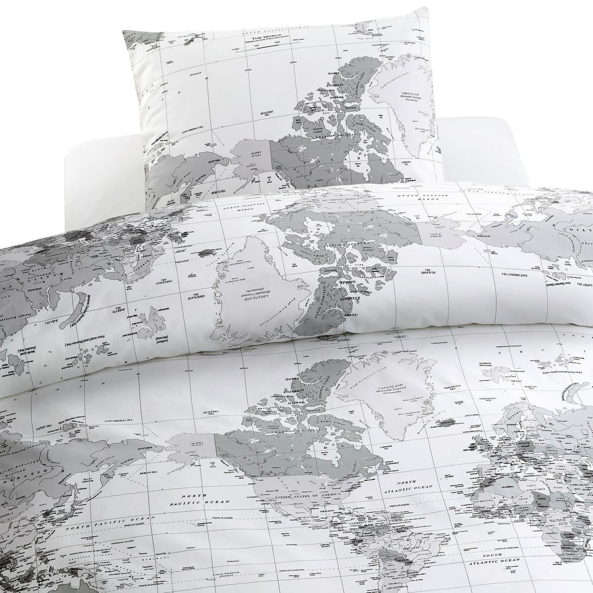 PÅSLAKANSET flatväv 150/210 cm  - vit/antracit, Basics, textil (150/210cm)