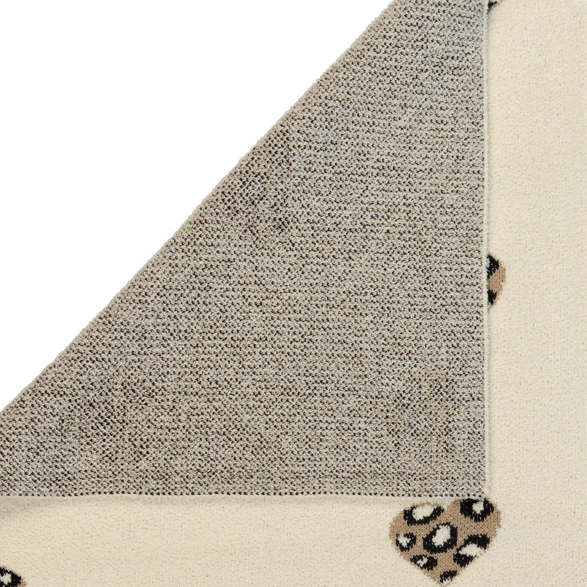 PUHA TAKARÓ  - fekete/fehér, Trend, textil (80/100cm) - Patinio