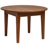ESSTISCH 115/115/76 cm Echtholz  Holz ausziehbar, schnell aufzubauende und stabile Arbeitsfläche oval Walnussfarben  - Walnussfarben, MODERN, Holz (115/115/76cm) - Livetastic