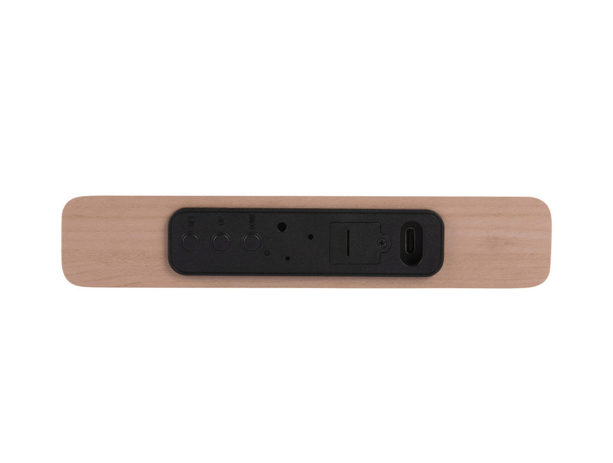 WECKER   - Hellgelb, Basics, Holzwerkstoff (16/8/3cm) - Karlsson