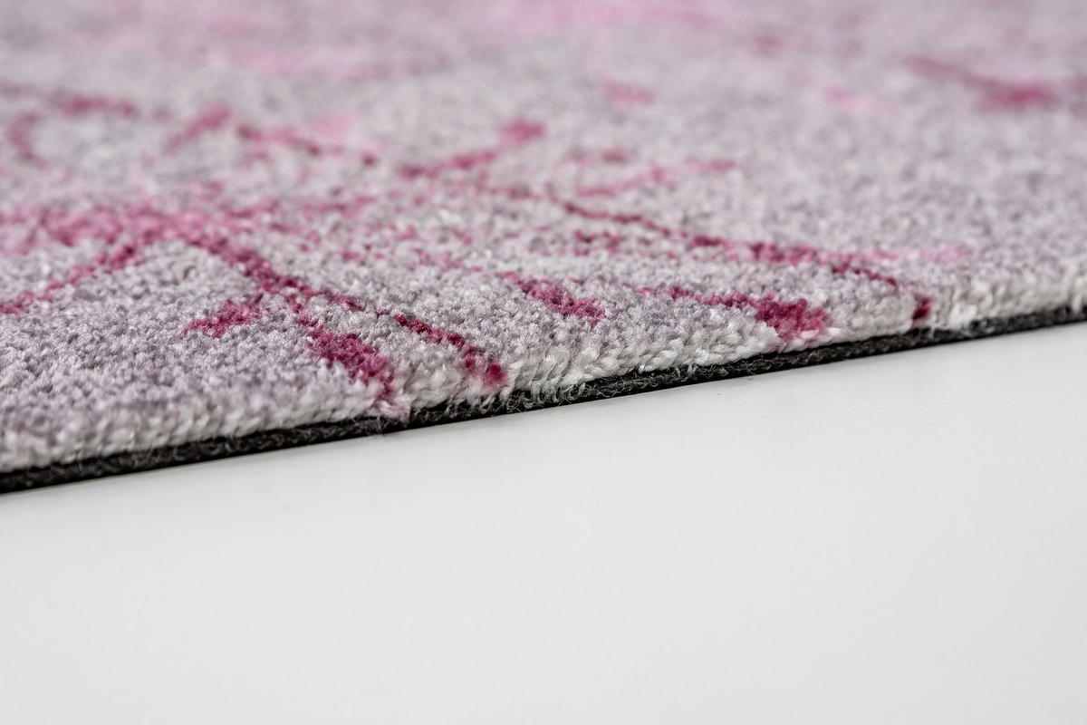FUßMATTE  50/70 cm  Grau, Rosa, Pink  - Pink/Rosa, KONVENTIONELL, Textil (50/70cm) - Schöner Wohnen