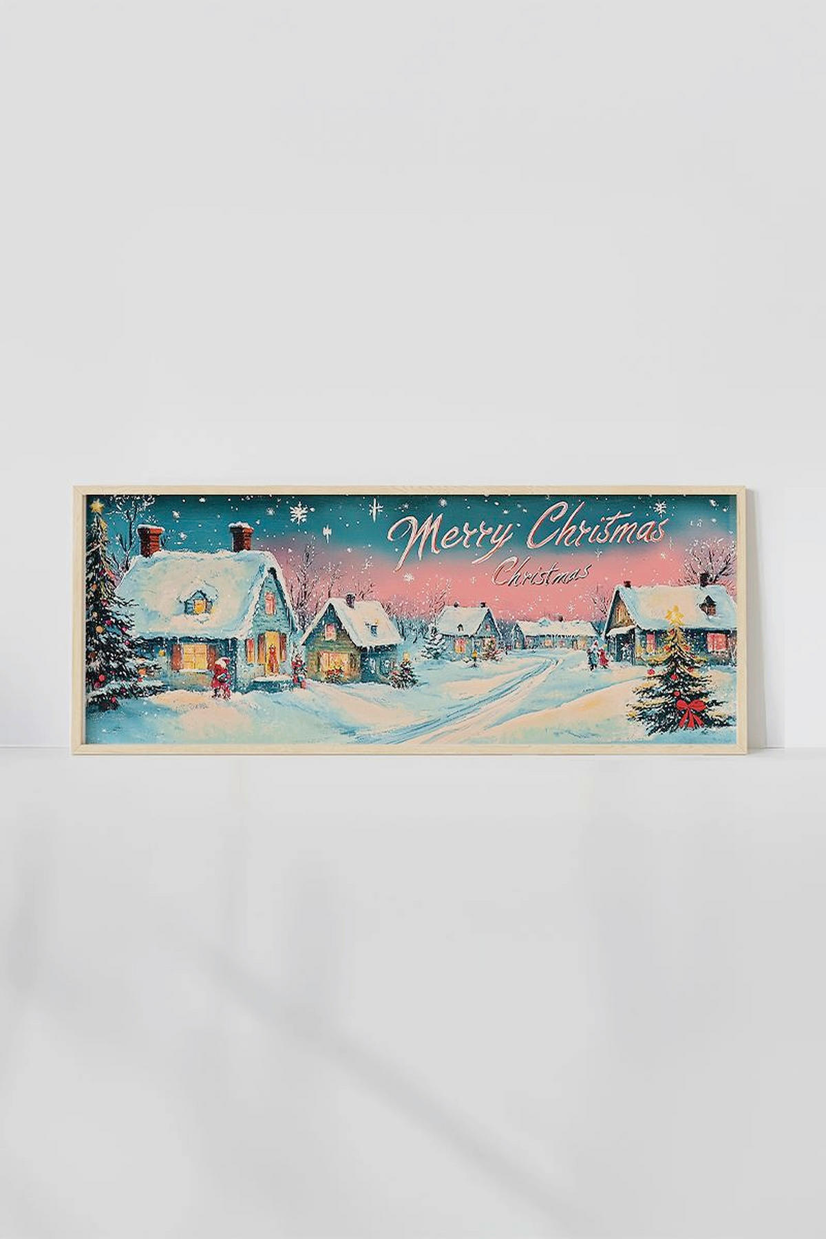LEINWANDBILD Multicolor 120/50 cm  - Beige/Multicolor, Basics, Holz (120/50cm) - X-Mas
