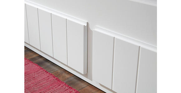 AUSZIEHBETT 180/200 cm in Weiß - Weiß, KONVENTIONELL, Holz/Holzwerkstoff (180/200cm) - Carryhome