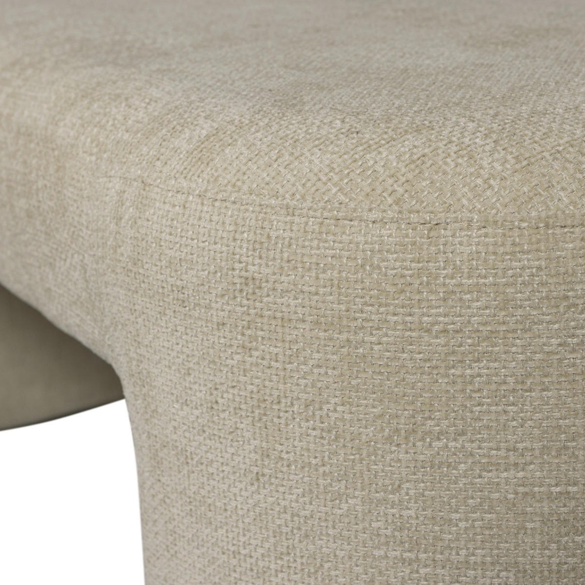 SITZBANK 130/46/46 cm Chenille Naturfarben  - Naturfarben, KONVENTIONELL, Textil (130/46/46cm) - Carryhome