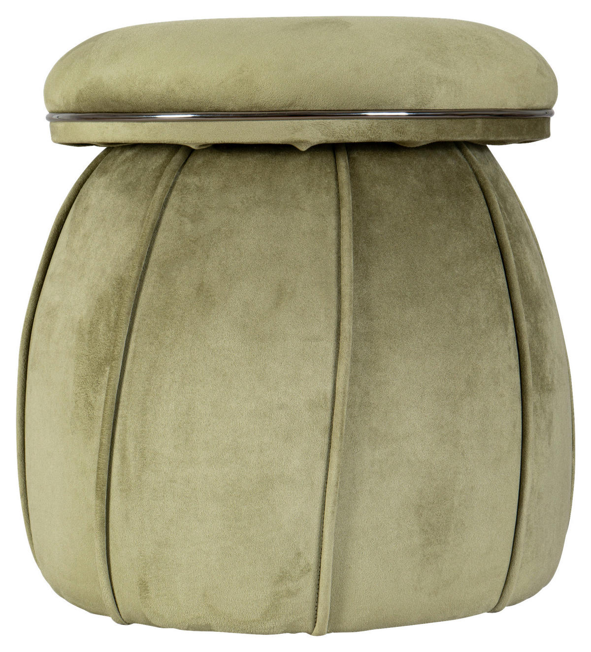 TABURET, textil, 51,5/55 cm - zelená/barvy grafitu, Design, textil (51,5/55cm) - MID.YOU