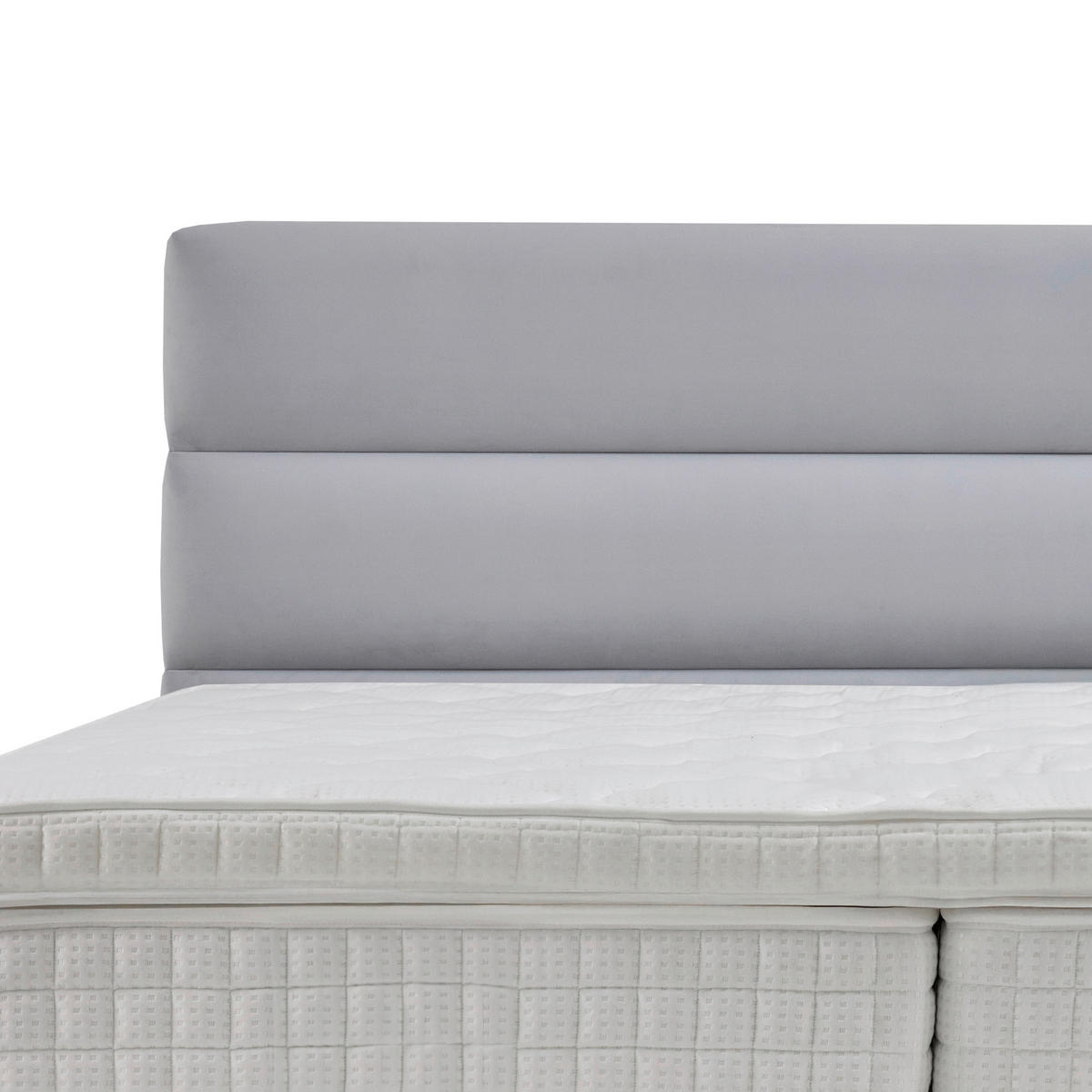 POSTEL BOXSPRING, 180/200 cm, světle šedá - černá/světle šedá, Moderní, kov/kompozitní dřevo (180/200cm) - MID.YOU