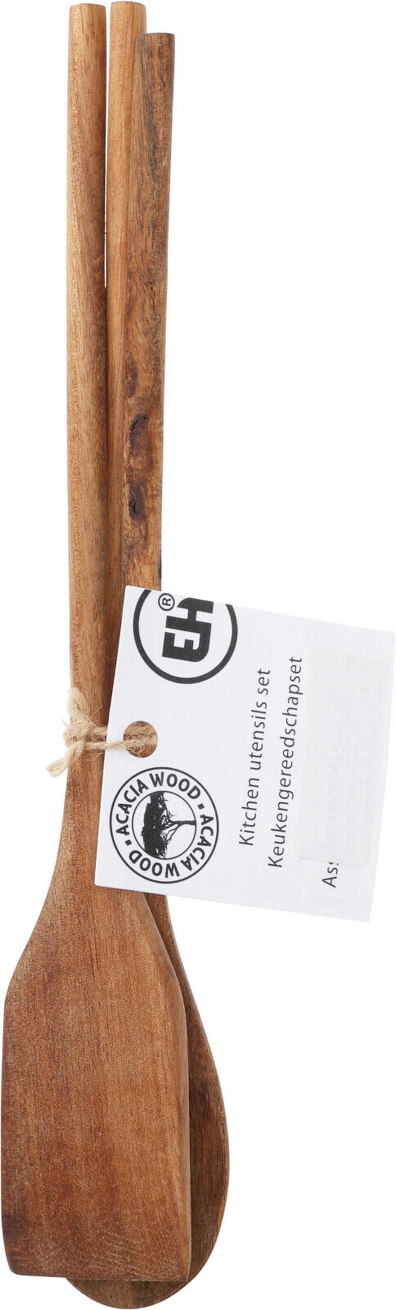 KÖKSREDSKAPSSET - naturfärgad, Basics, trä (30cm) - Best Price