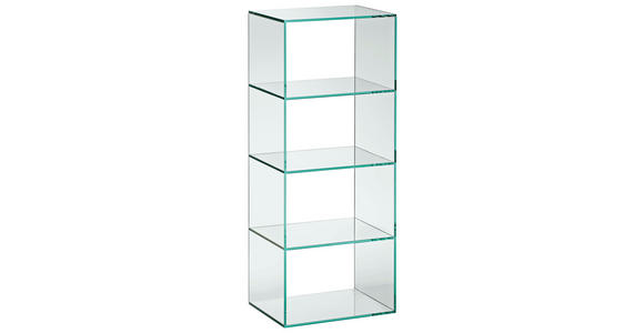 REGAL  40/99/30 cm Transparent  - Transparent, Design, Glas (40/99/30cm) - Xora