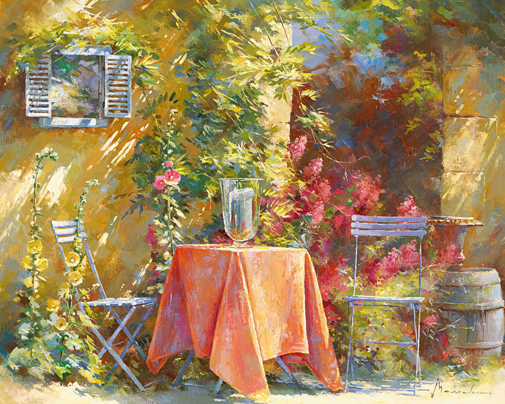 KUNSTDRUCK Landschaft & Natur 50/40 cm  - Sandfarben/Orange, Basics, Papier (50/40cm) - Monee
