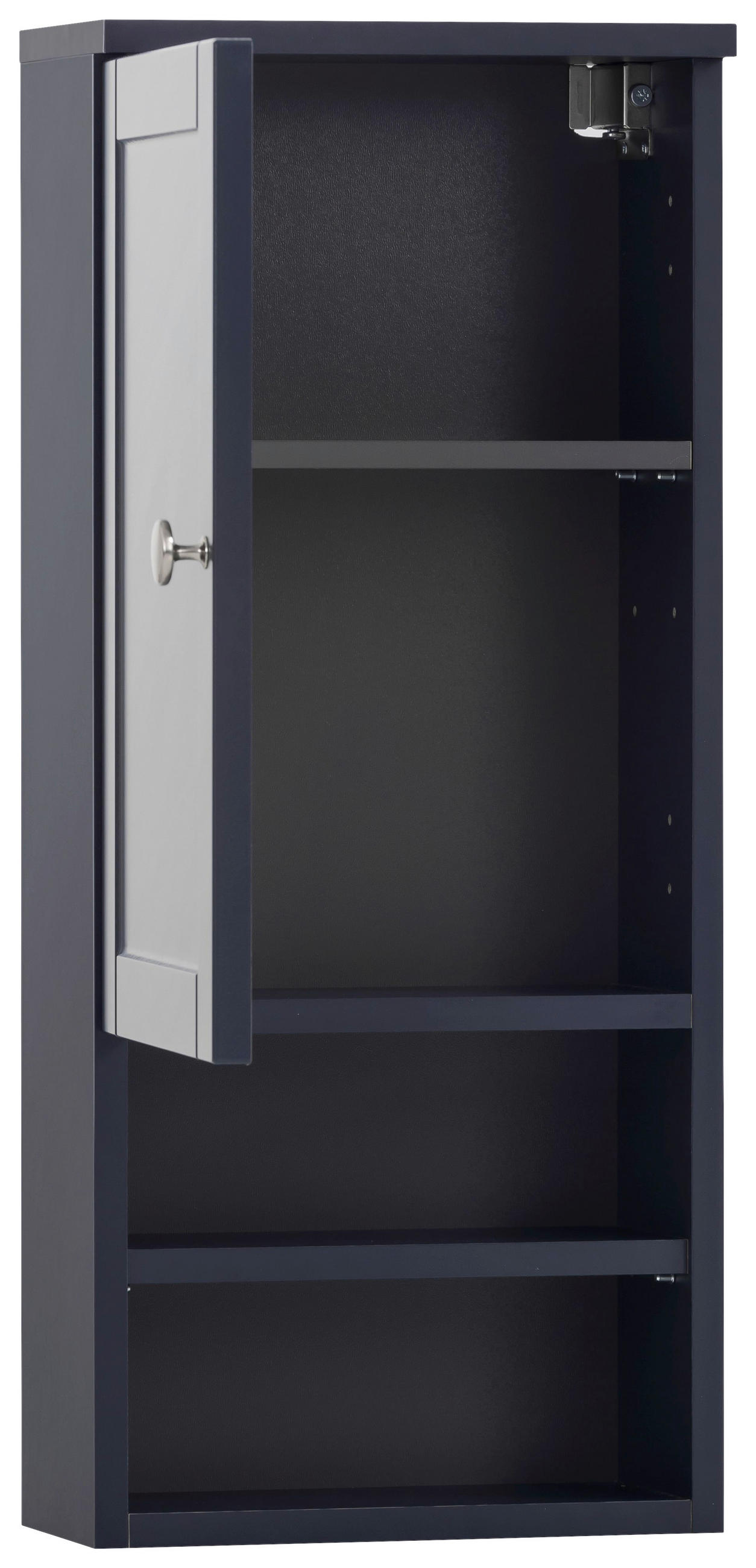 HÄNGESCHRANK 30,3/70/16 cm  - Dunkelblau/Nickelfarben, Basics, Holzwerkstoff/Metall (30,3/70/16cm) - Stylife