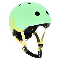 KINDERHELM Safety Helmet  - Gelb/Grün, Trend, Kunststoff/Textil (XXS-Snull) - Scoot and Ride