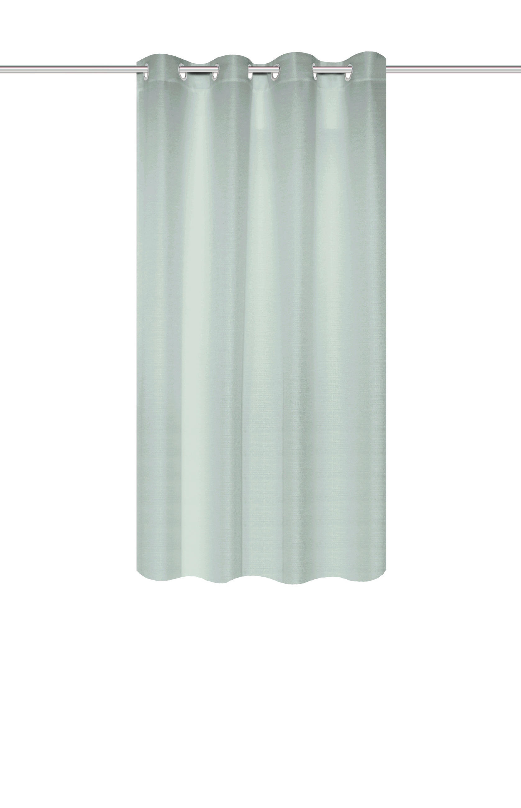 ÖSENVORHANG blickdicht  - Mintgrün, Basics, Textil (135/175cm)