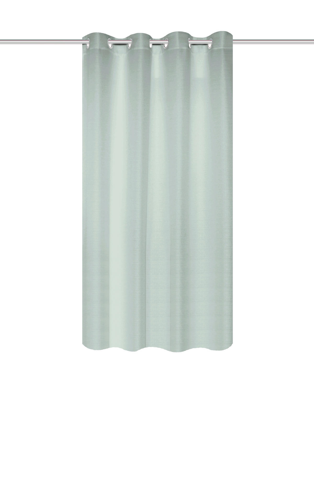 ÖSENVORHANG blickdicht  - Mintgrün, Basics, Textil (135/175cm)