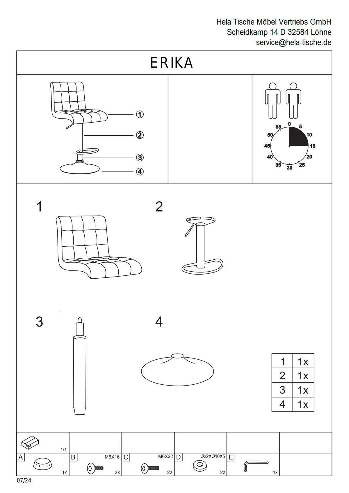 BARHOCKER-SET Webstoff, Mikrofaser Anthrazit Stahl erweiterbar, Sitzfläche 360° drehbar  - Anthrazit, MODERN, Textil/Metall (47/93-114/57cm) - MID.YOU