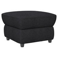 HOCKER Chenille Schwarz  - Schwarz, KONVENTIONELL, Kunststoff/Textil (68/45/68cm) - Livetastic