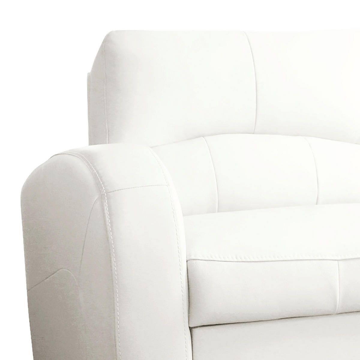 ECKSOFA 227/168 cm TILO in Lederlook Weiß Bettkasten  227/168 cm  - Schwarz/Weiß, Design, Kunststoff/Textil (227/168cm) - Livetastic