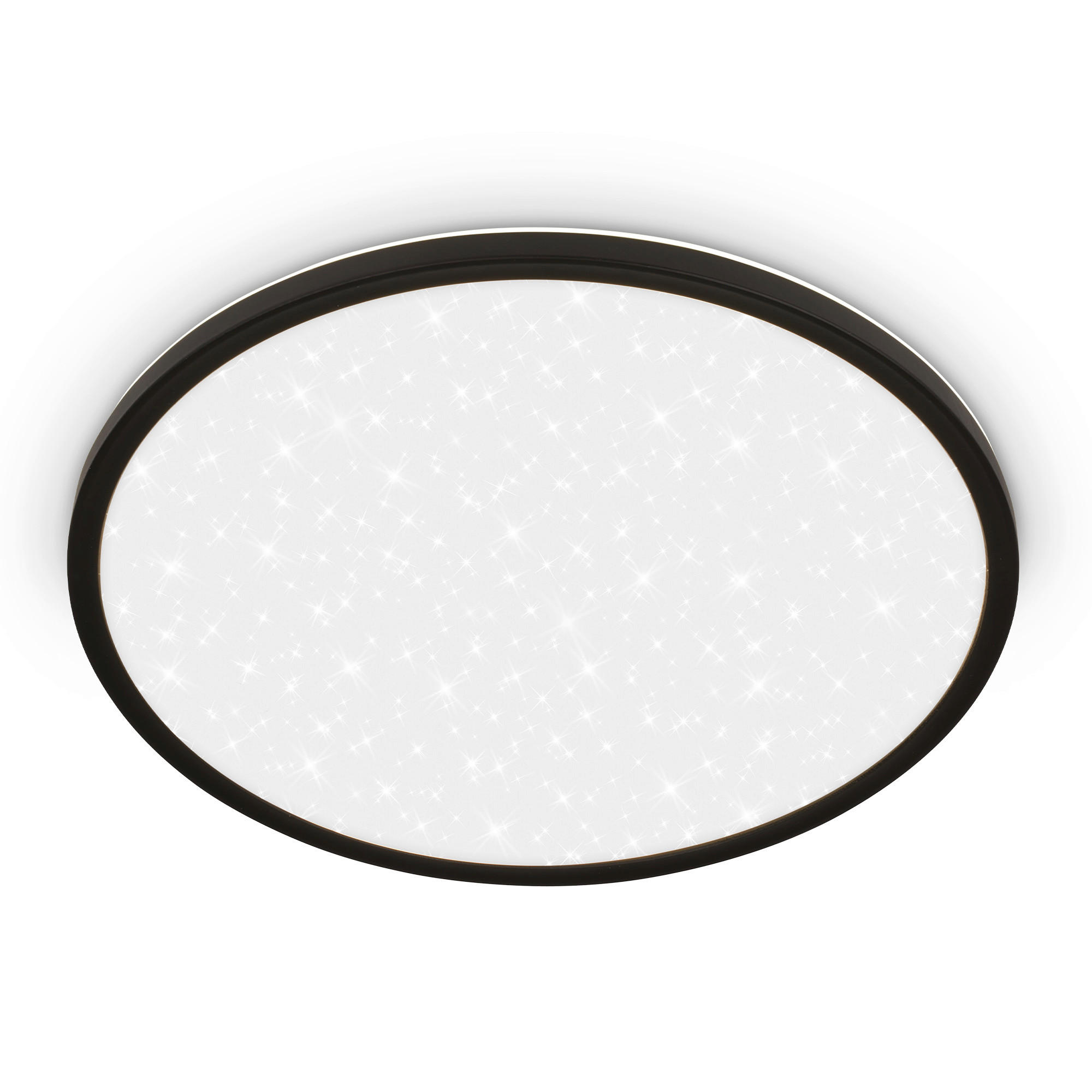 LED-PANEEL  - Schwarz, Basics, Kunststoff (37,5/4,5cm)
