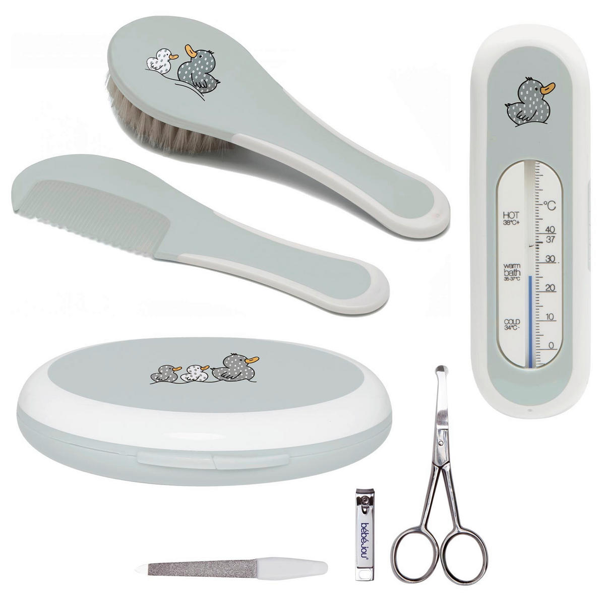 BABYGESCHENKSET - Pastellgrün, Basics, Kunststoff (22.1/22.1/5cm) - Bebe Jou