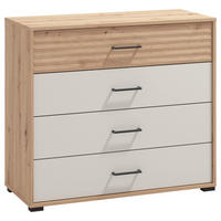 KOMMODE  in 93/82/40 cm  - Kaschmir/Eiche Artisan, KONVENTIONELL, Holzwerkstoff (93/82/40cm) - Stylife