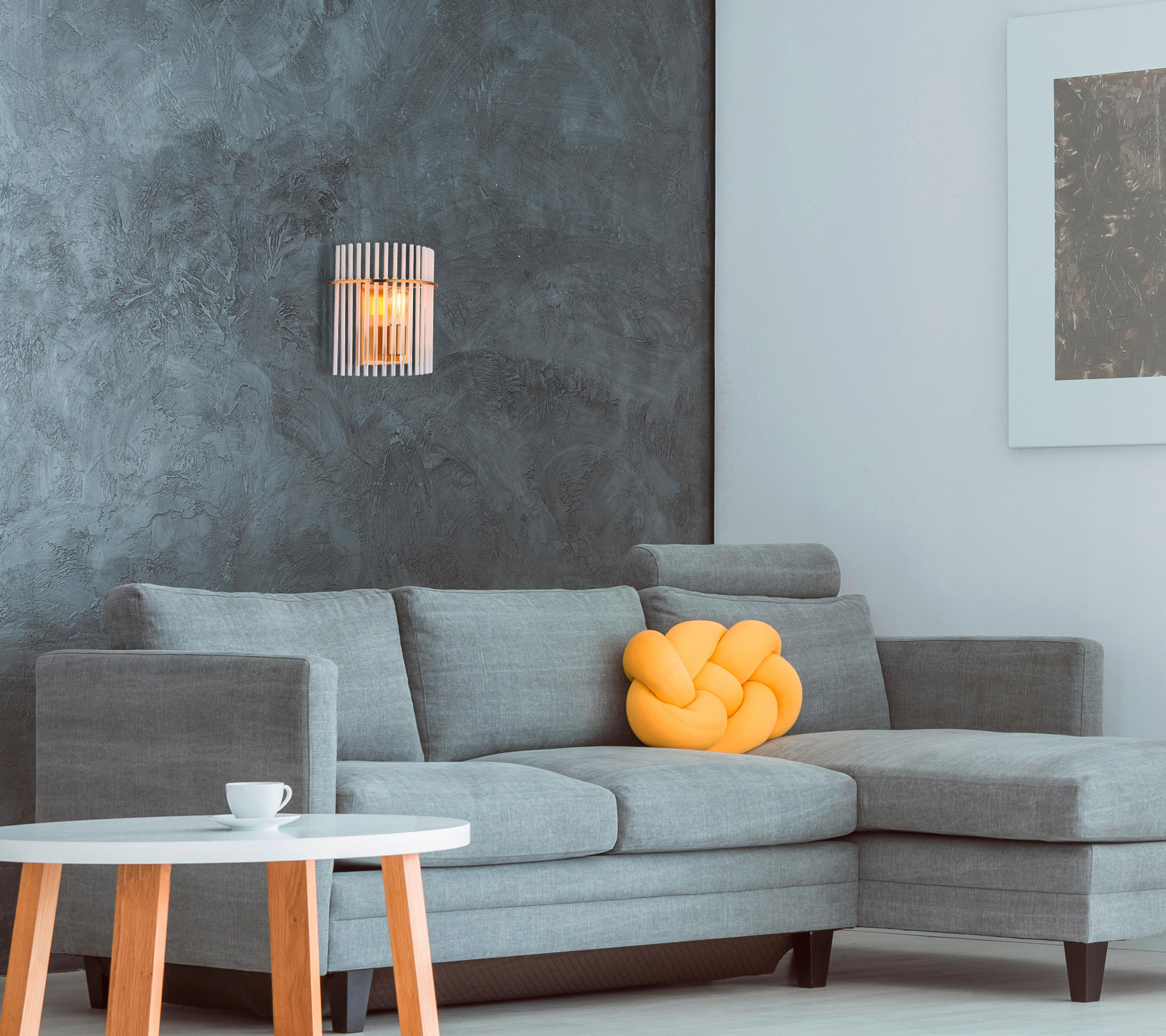 VÄGGLAMPA 25/12,5/26 cm   - klar/guldfärgad, Klassisk, metall/glas (25/12,5/26cm) - Globo