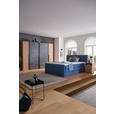 BOXSPRINGBETT 160/200 cm  in Blau  - Blau/Schwarz, KONVENTIONELL, Kunststoff/Textil (160/200cm) - Carryhome