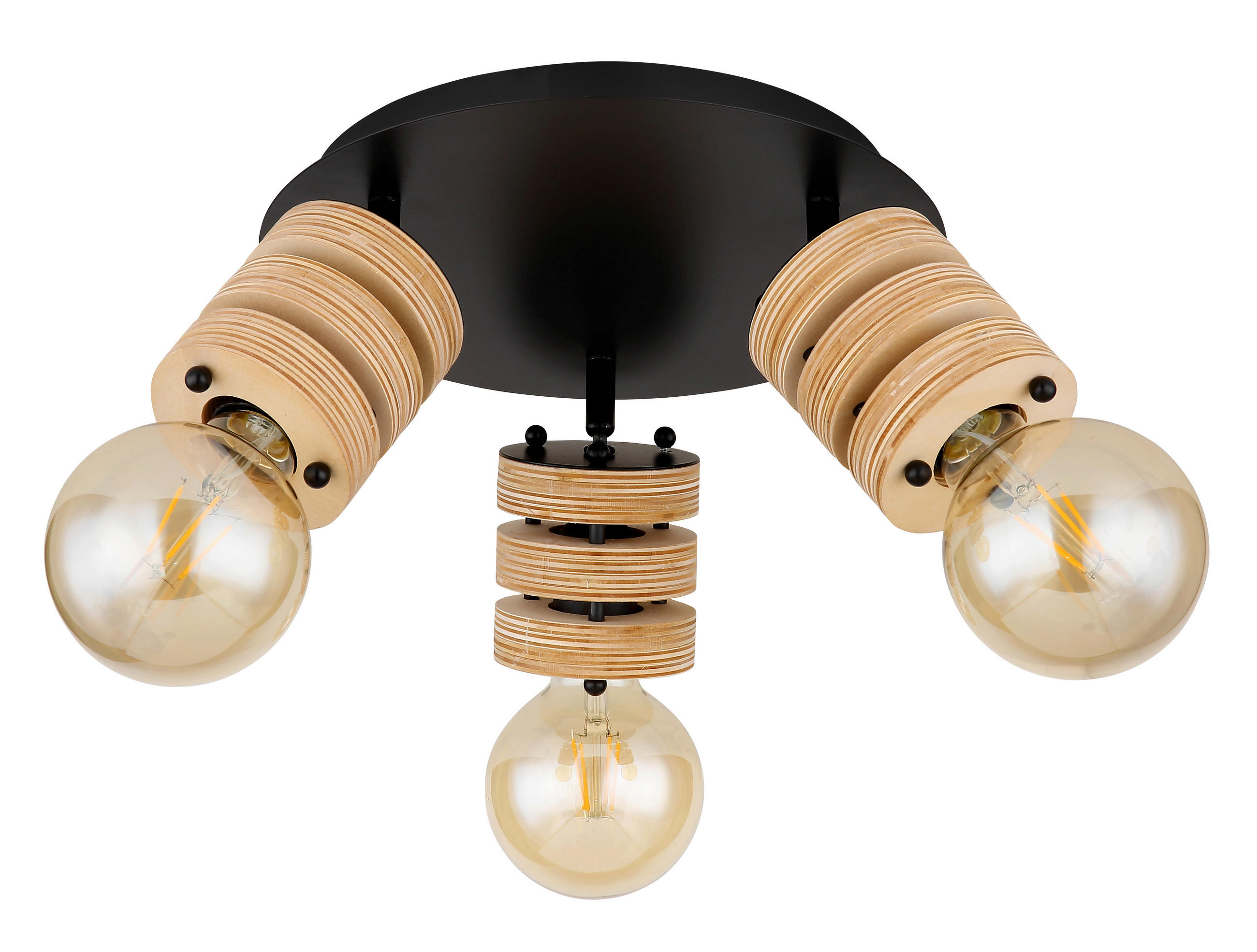 STRAHLER Angeline 28/17,5 cm   - Schwarz/Braun, Design, Holzwerkstoff/Metall (28/17,5cm) - Globo