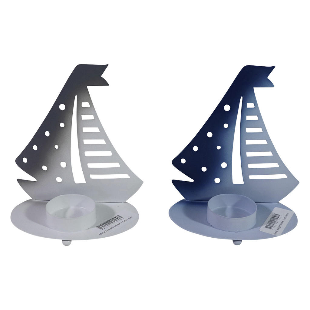 Dekofigur Boot H: 14 cm aus Metall für In- und Outdoor