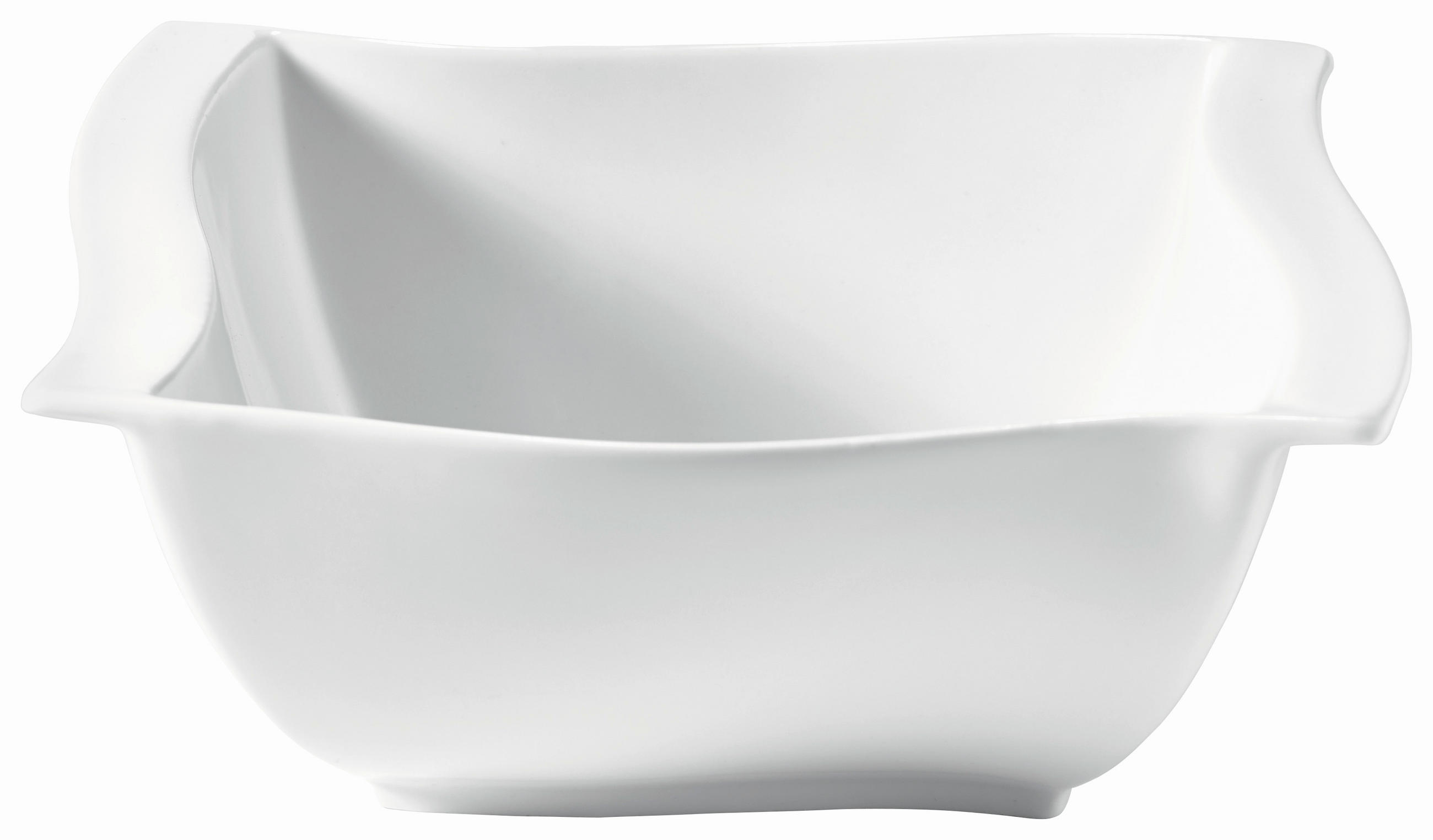 SALÁTÁSTÁL  - fehér, Basics, kerámia (23/23/9cm) - Novel